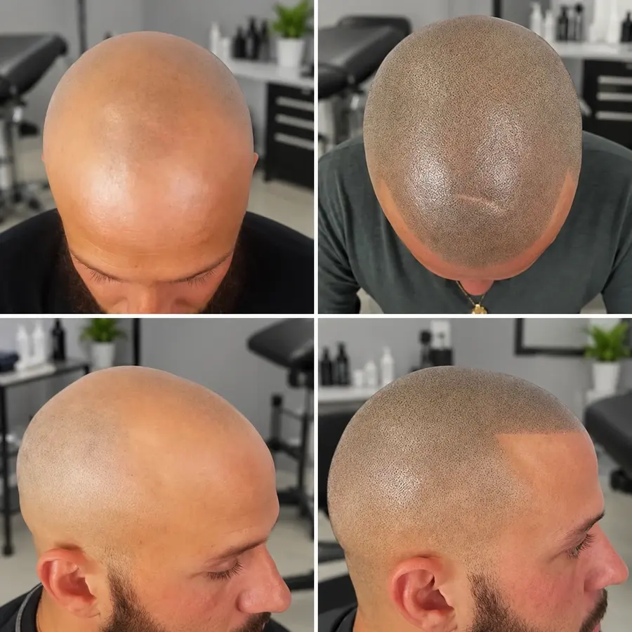 Resultado de un alumno del curso: efecto rapado completo